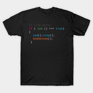 Programmer motto Source code be Awesome T-Shirt